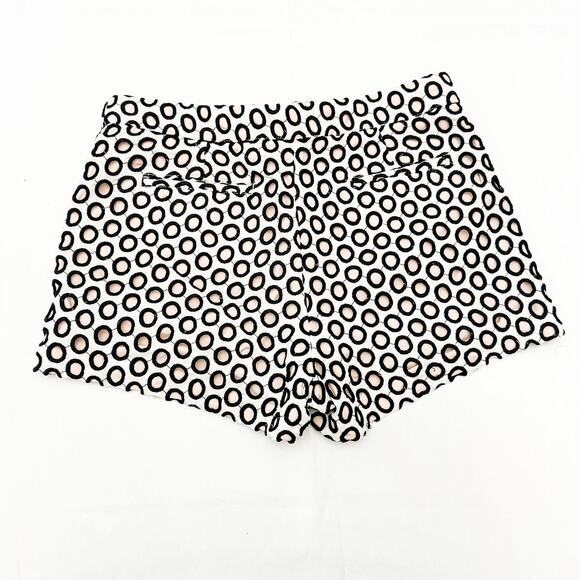 J. Crew Circle Embroidered Patterned Hot Pant Short Size 4 - Picture 2 of 5